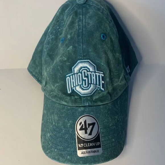 Ohio State Buckeyes 47 Brand Clean Up Adjustable Hat - Green - Picture 2 of 3